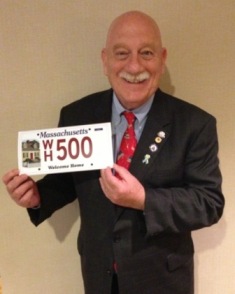 Past MAR Charitable Foundation Chairman Paul Yorkis promoting the Charitable License Plate 